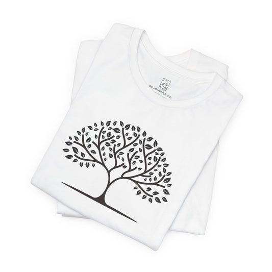 Tree of Calm Tee – Minimalist Nature Design