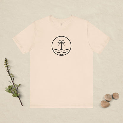 Coastal Circle - Palm & Waves Tee