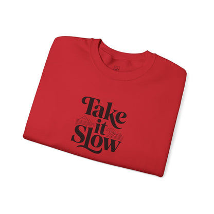 Take It Slow – Minimalist Cozy Sweatshirt