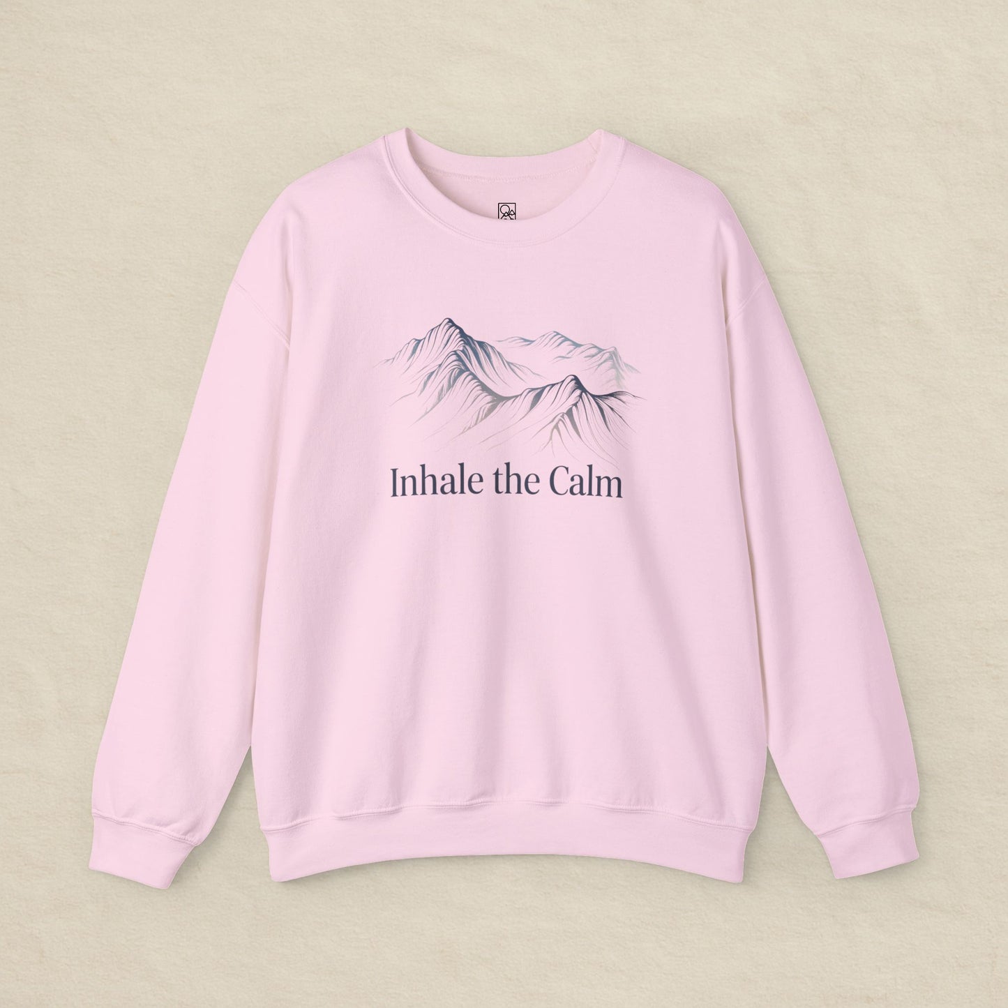 Inhale the Calm – Mountain Sketch Comfort Sweatshirt