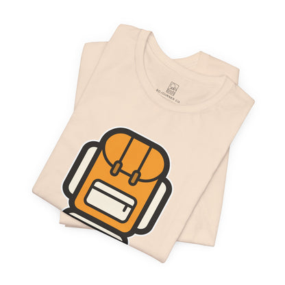 Take Less, Feel More – Backpack Adventure Tee