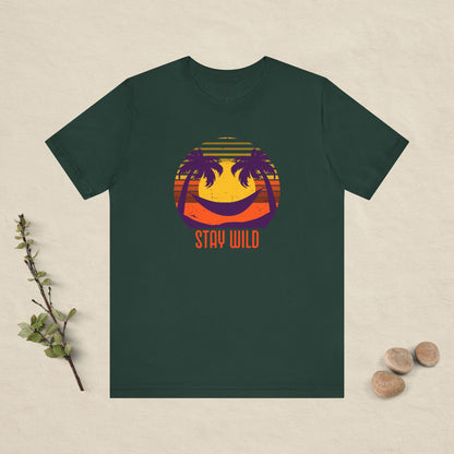 Stay Wild – Retro Sunset Hammock Tee