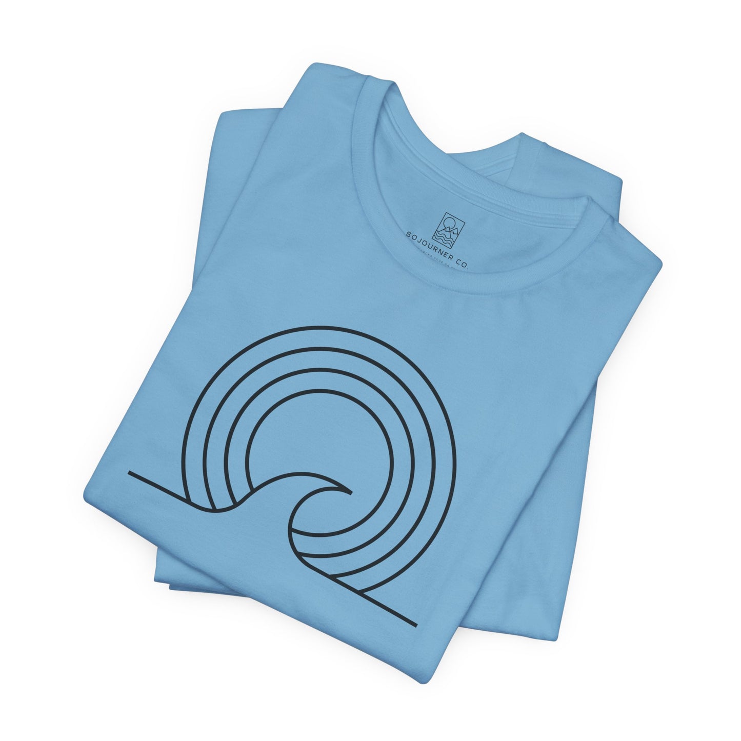 Wave Lines Tee – Minimalist Surf-Inspired Design
