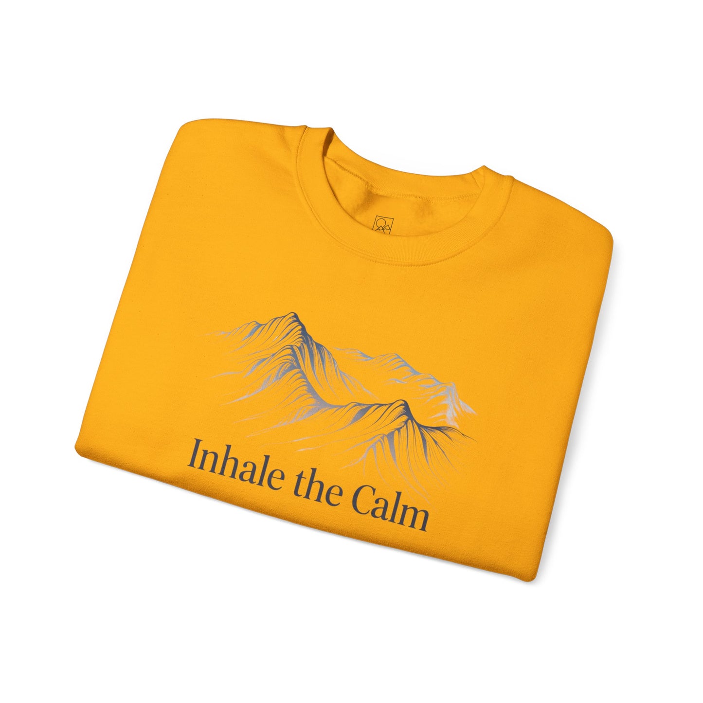 Inhale the Calm – Mountain Sketch Comfort Sweatshirt