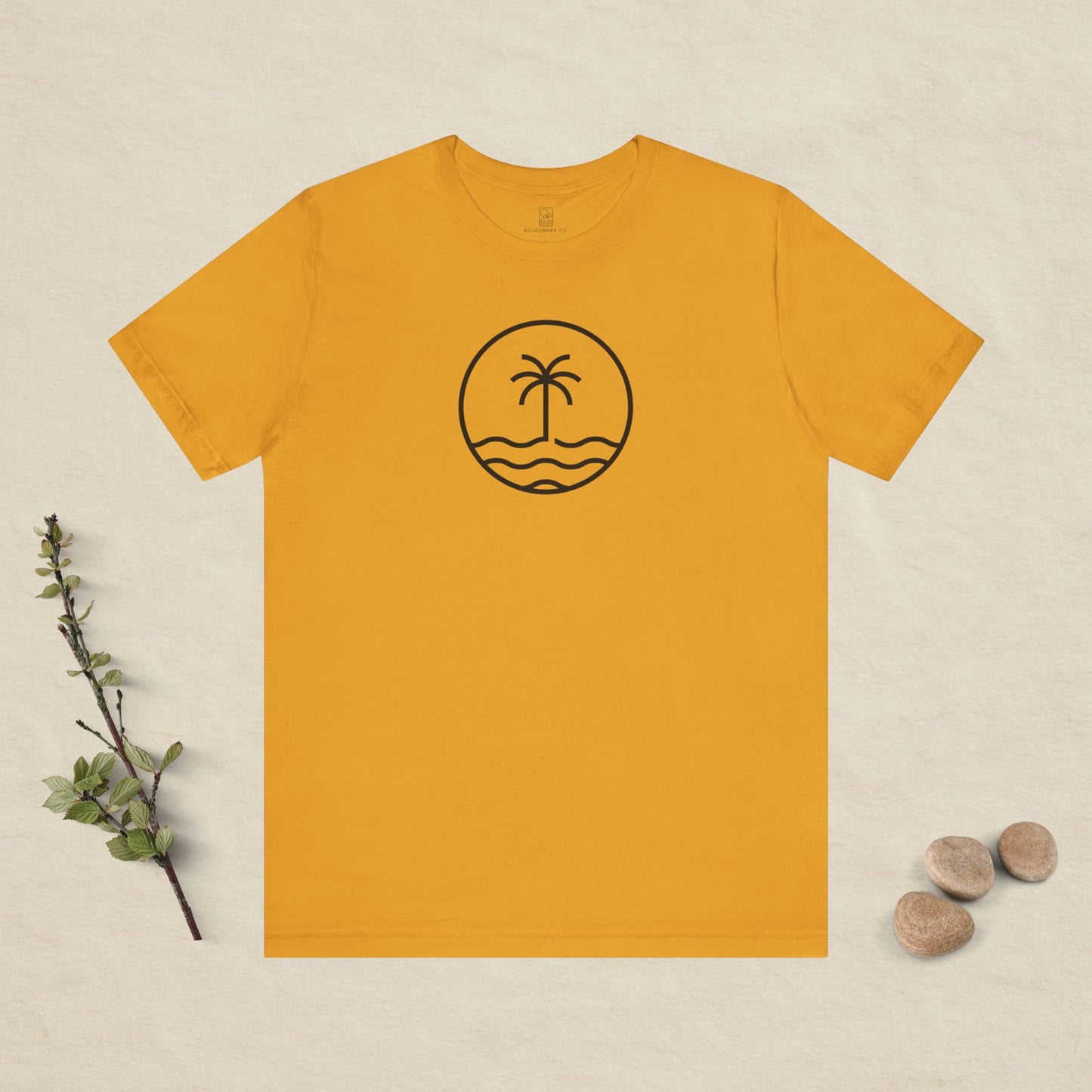 Coastal Circle - Palm & Waves Tee