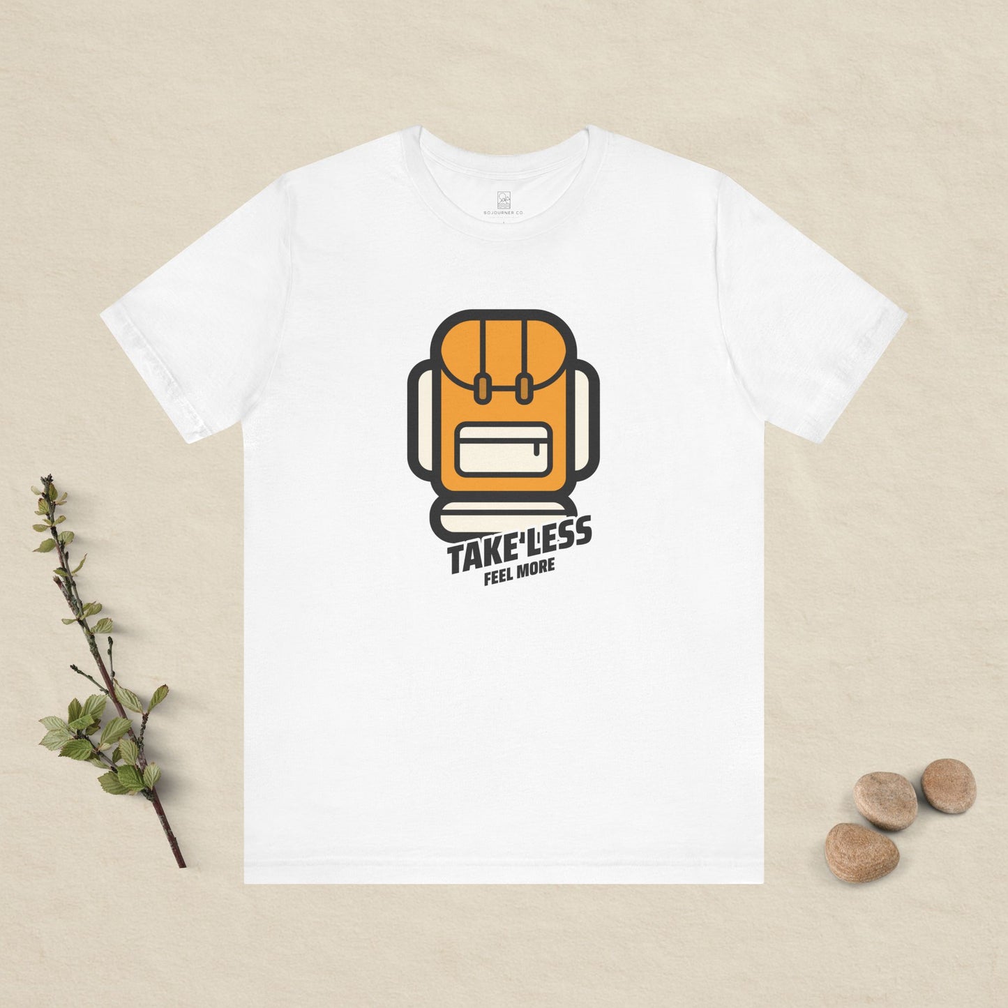 Take Less, Feel More – Backpack Adventure Tee