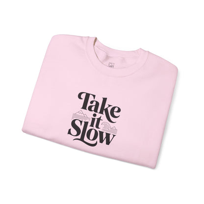 Take It Slow – Minimalist Cozy Sweatshirt