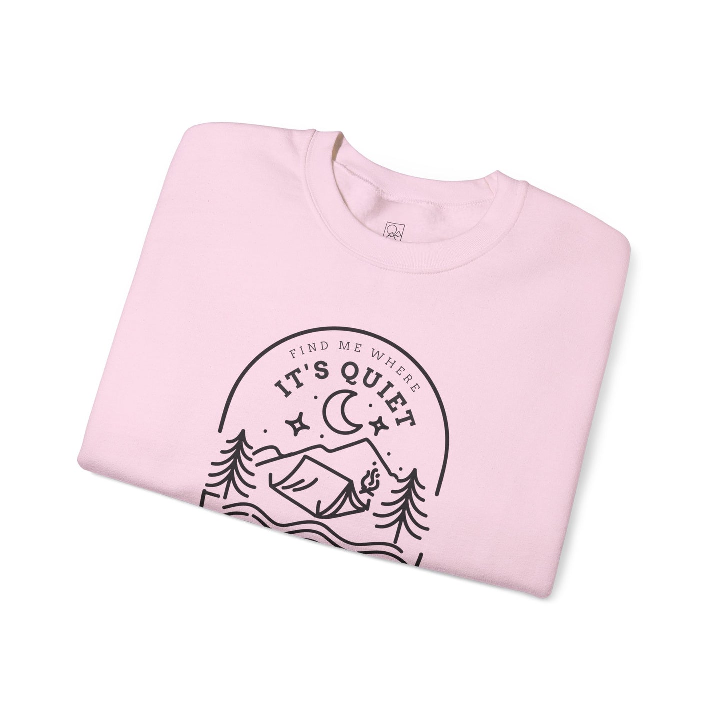 Find Me Where It’s Quiet – Minimal Outdoor Sweatshirt