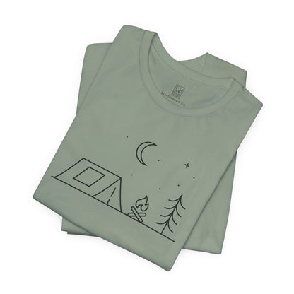 Under the Quiet Sky – Minimalist Camping Tee