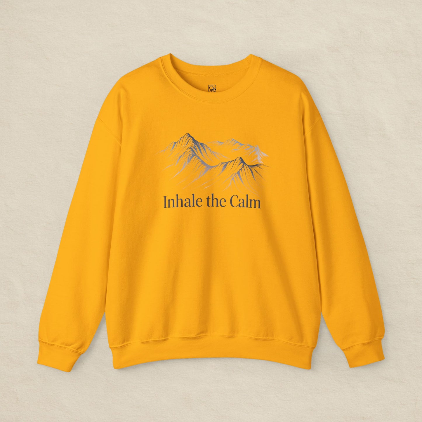 Inhale the Calm – Mountain Sketch Comfort Sweatshirt