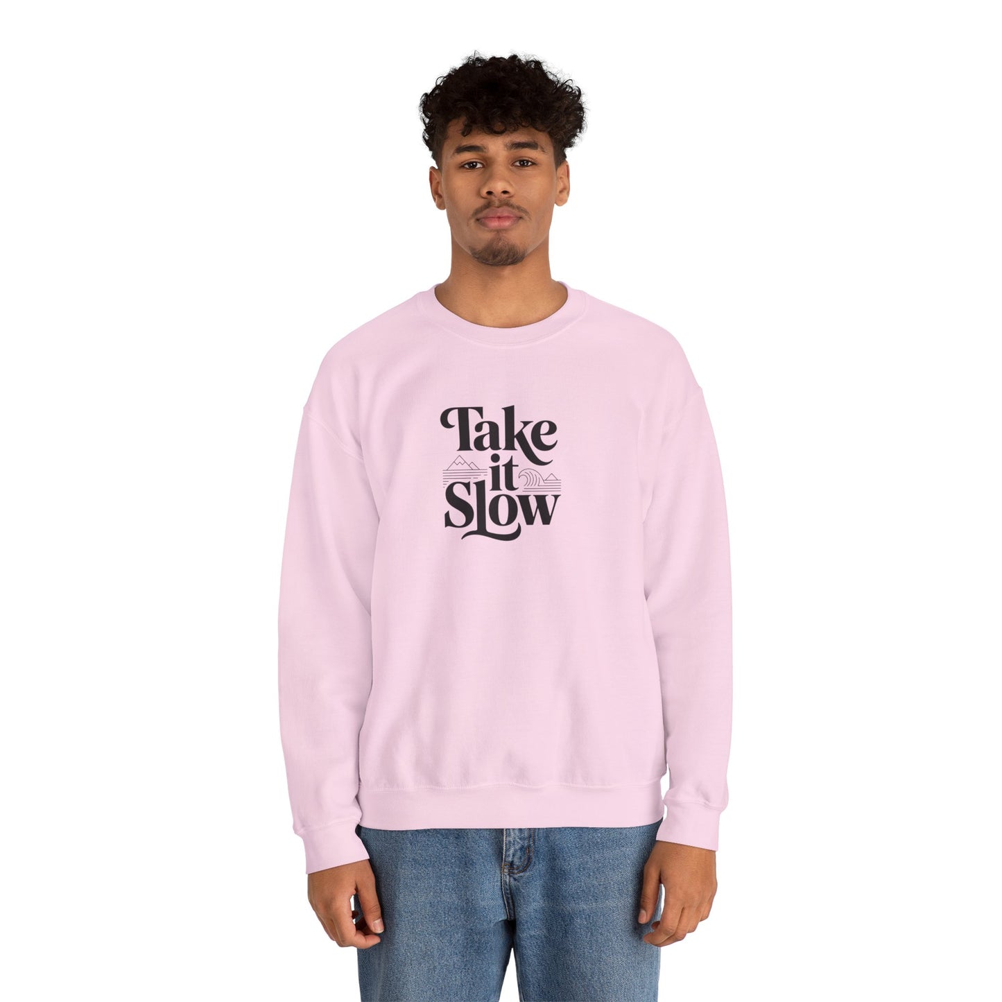 Take It Slow – Minimalist Cozy Sweatshirt