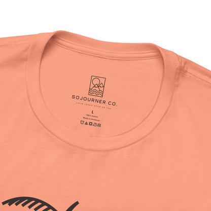 Palm & Hut Line Art T-Shirt