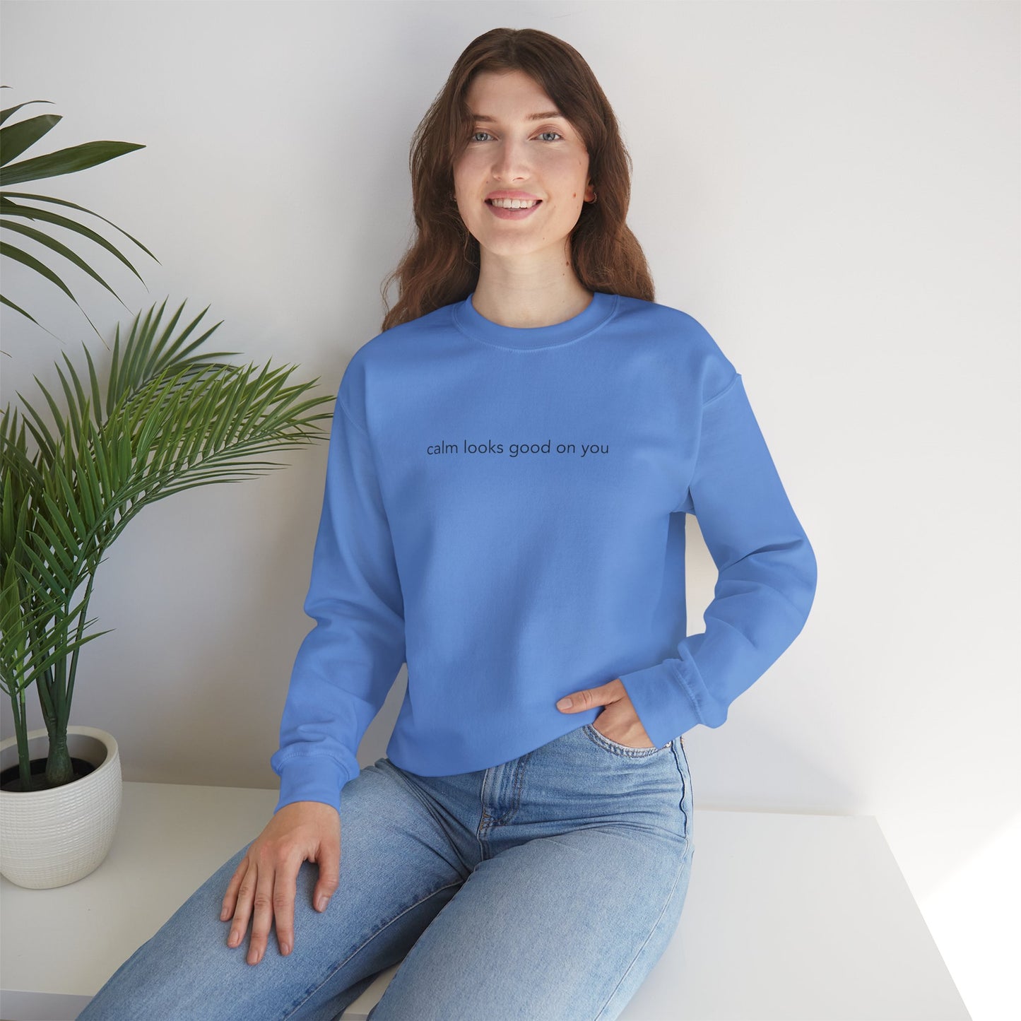 Calm Looks Good on You – Unisex Fleece Sweatshirt