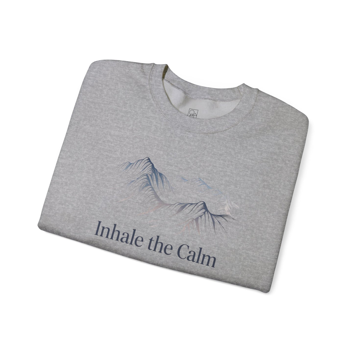 Inhale the Calm – Mountain Sketch Comfort Sweatshirt