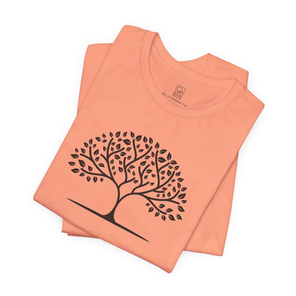 Tree of Calm Tee – Minimalist Nature Design