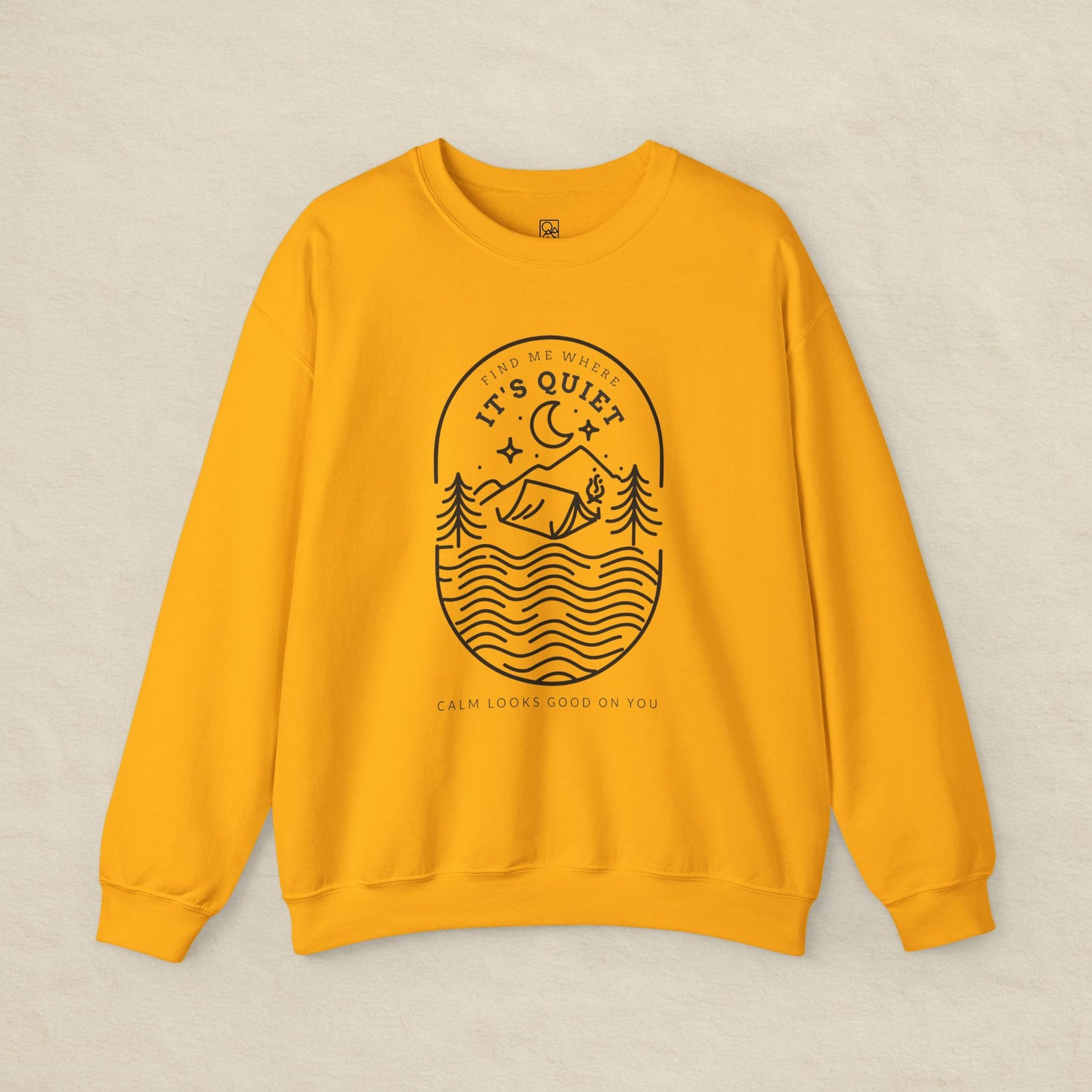 Find Me Where It’s Quiet – Minimal Outdoor Sweatshirt