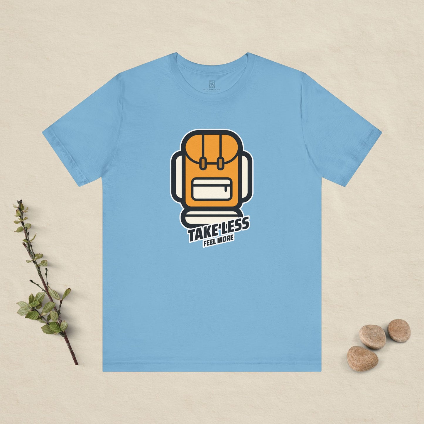 Take Less, Feel More – Backpack Adventure Tee