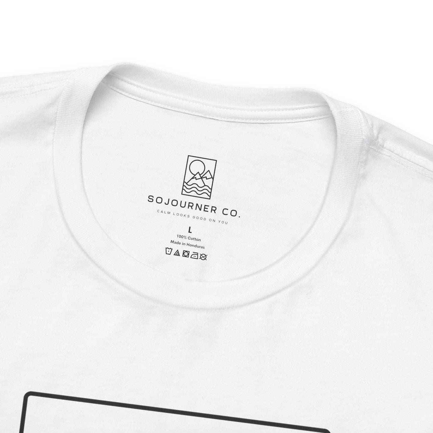 Pine Reflection Tee – Minimalist Forest Line Art