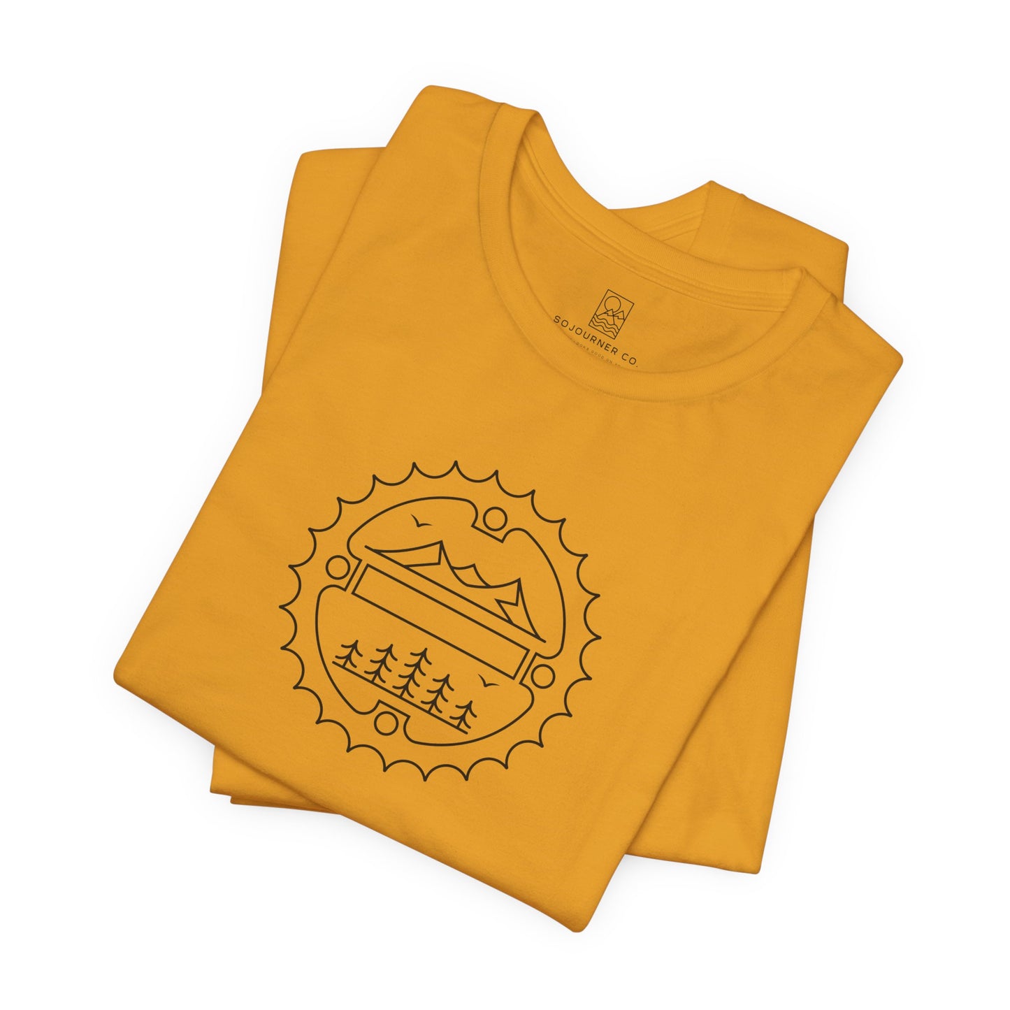 Trail Gear Tee – Minimalist Mountain Bike Emblem