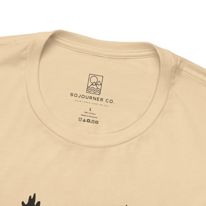 Winding Pines Tee – Bold Minimalist Forest Design