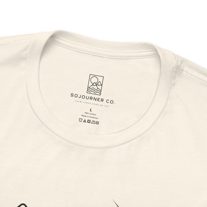 Kayak Journey Tee – Minimalist Paddle Line Art