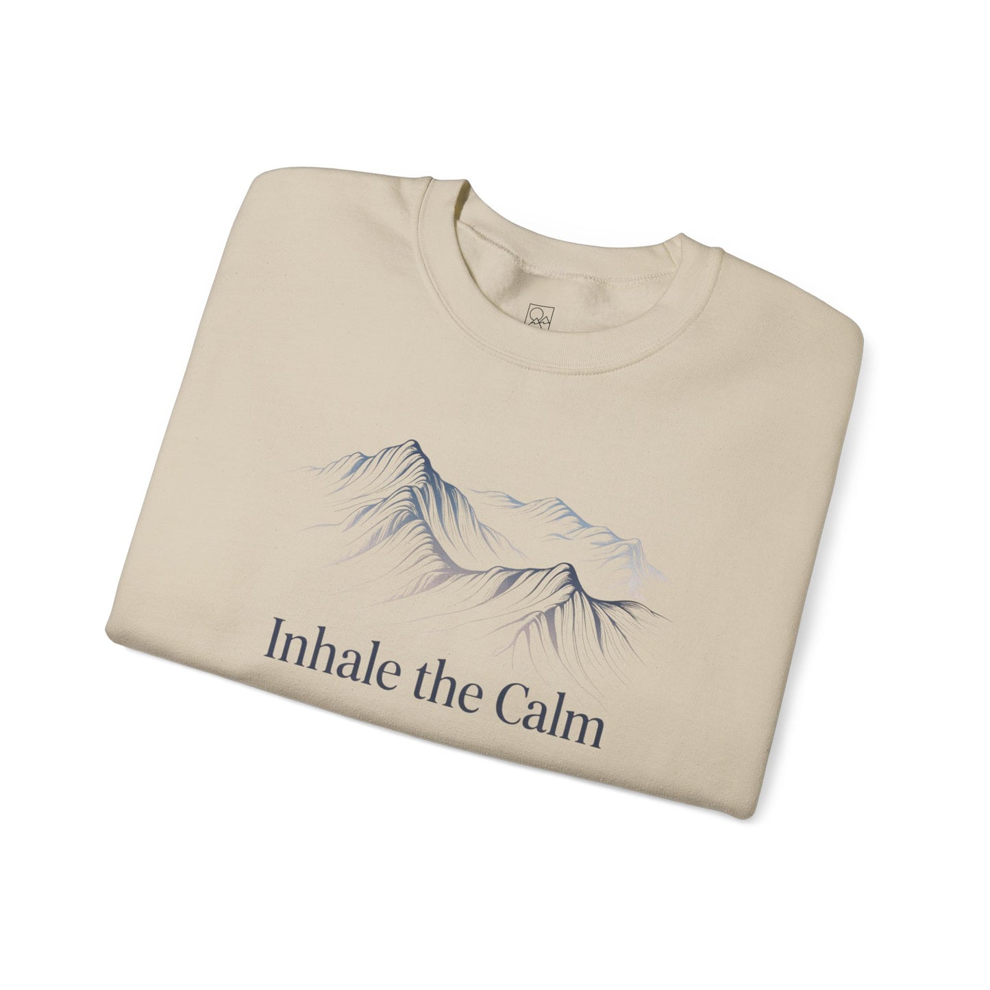 Inhale the Calm – Mountain Sketch Comfort Sweatshirt