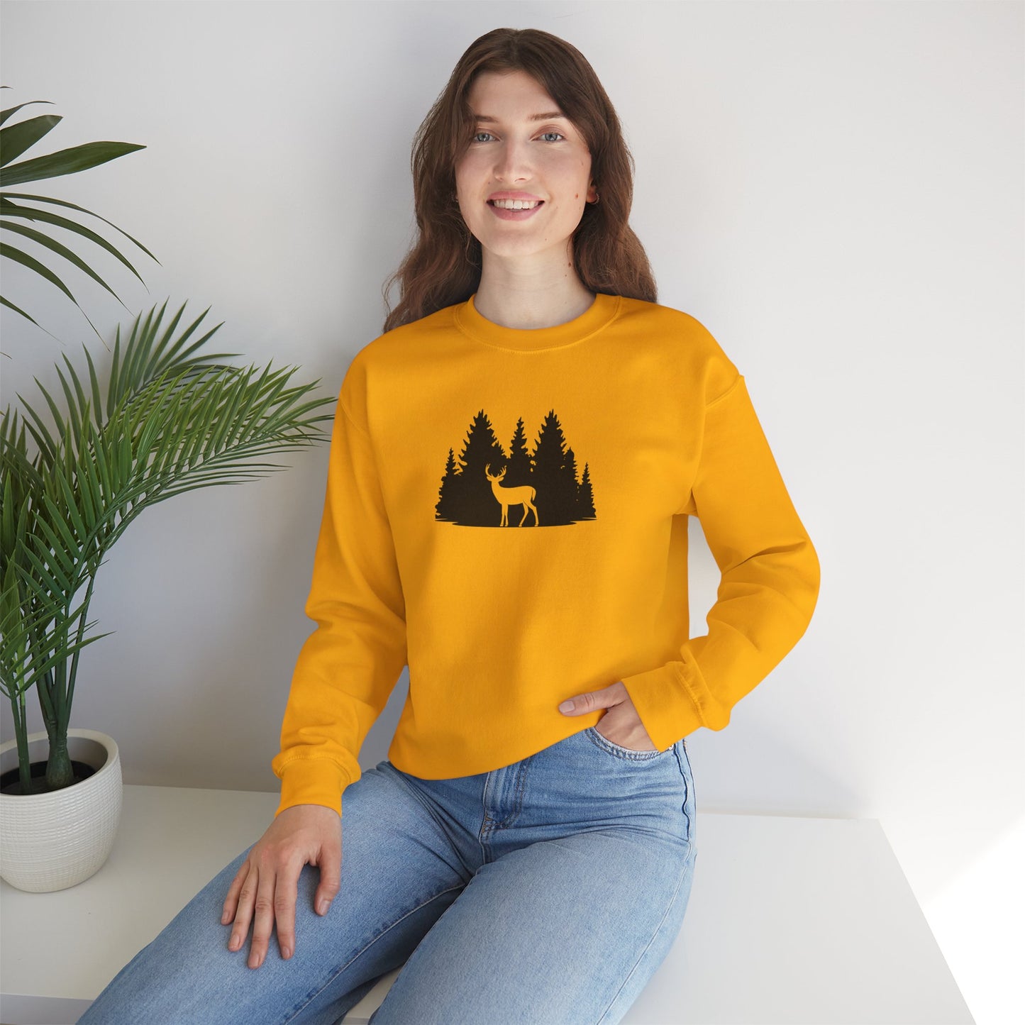Deer in Pines Sweatshirt