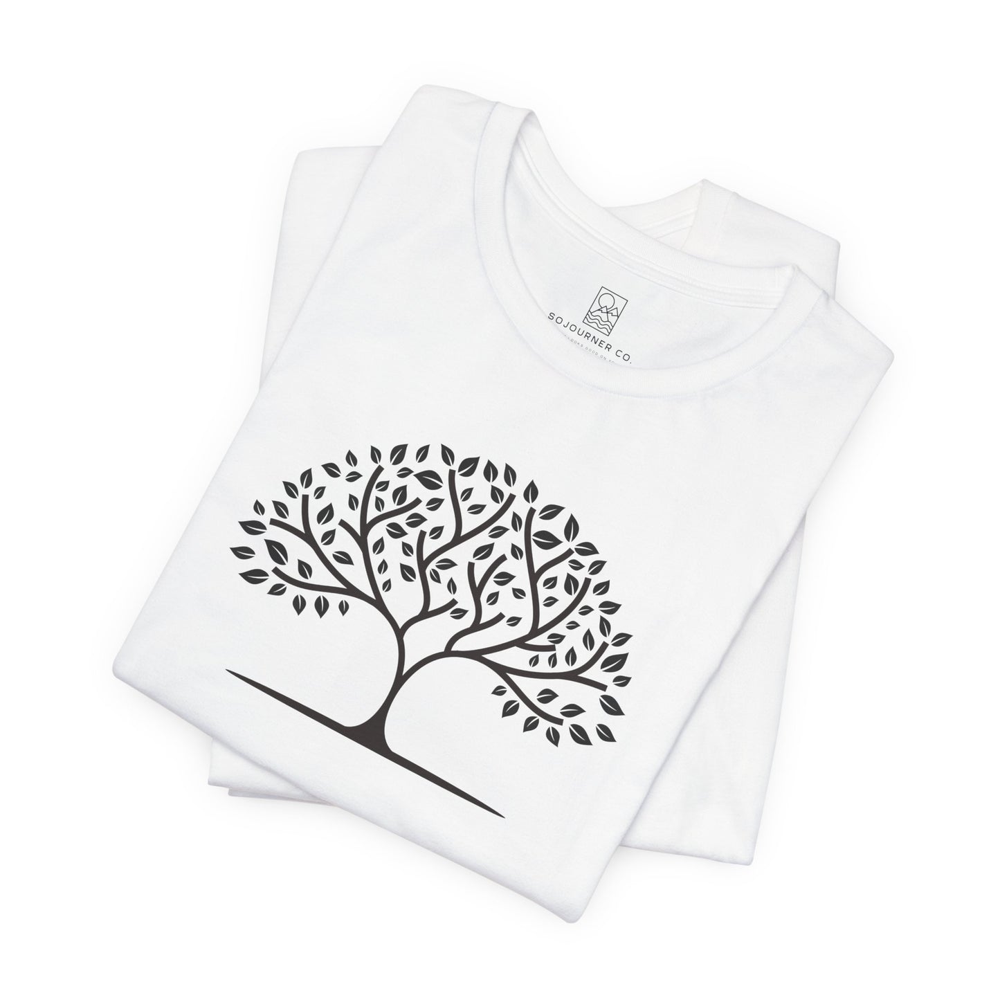 Tree of Calm Tee – Minimalist Nature Design