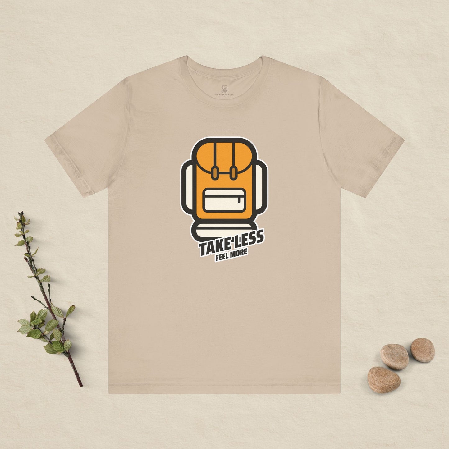 Take Less, Feel More – Backpack Adventure Tee