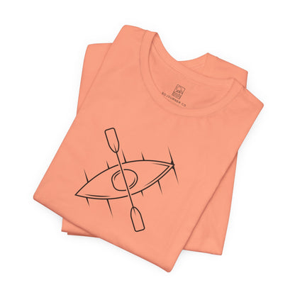 Kayak Journey Tee – Minimalist Paddle Line Art