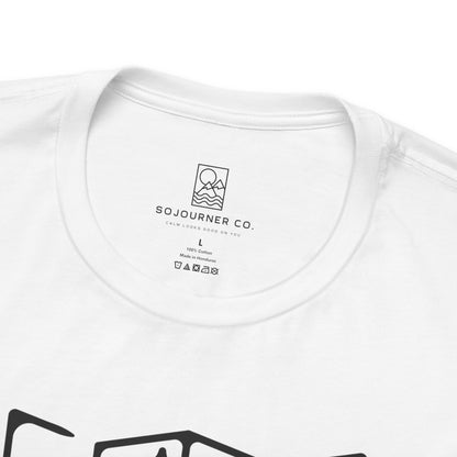 Adventure Map Tee – Minimalist Line Art for Explorers