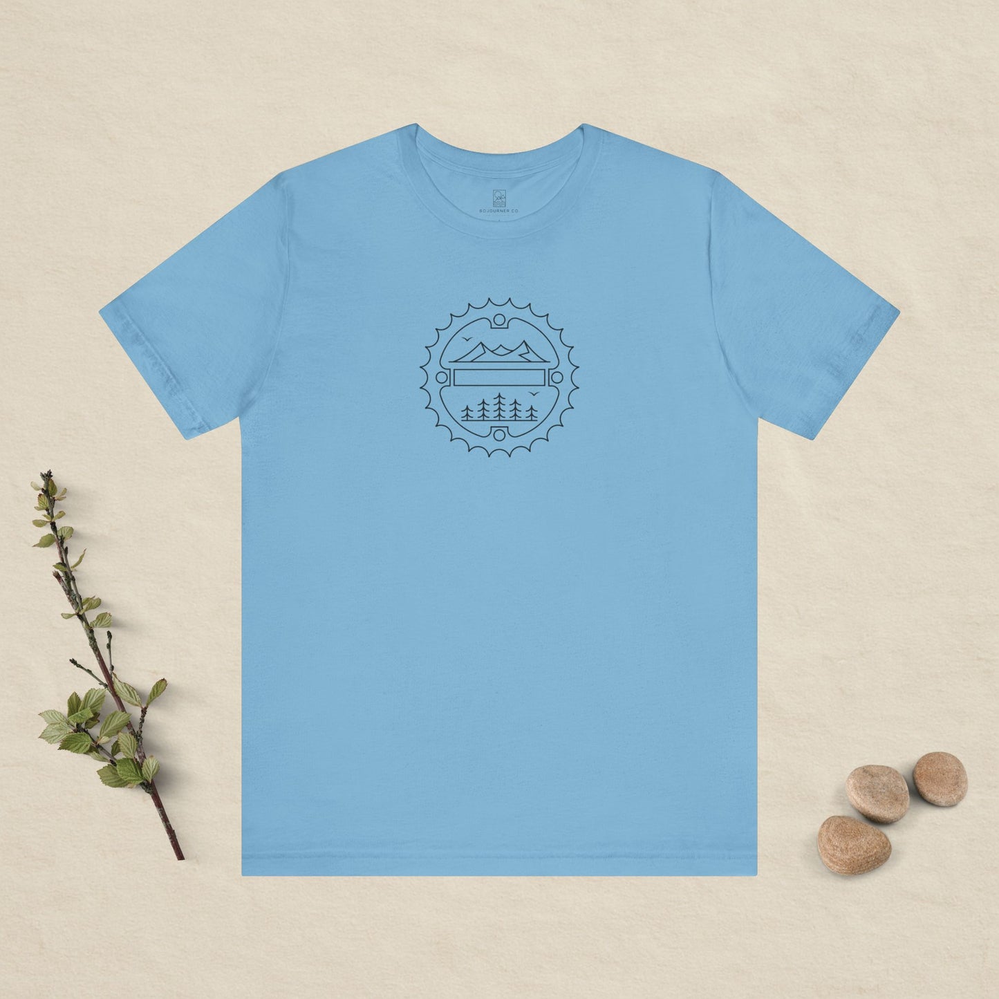 Trail Gear Tee – Minimalist Mountain Bike Emblem