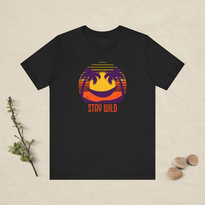 Stay Wild – Retro Sunset Hammock Tee