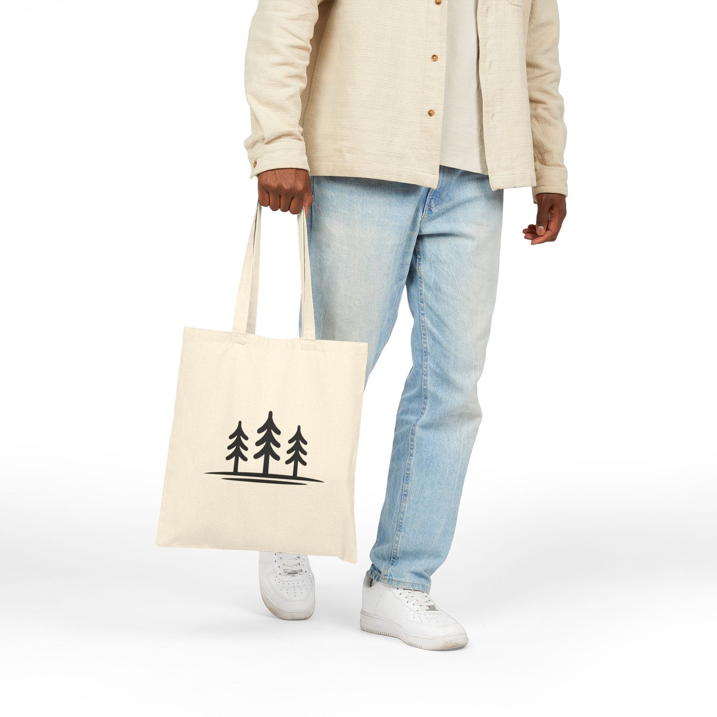 Pine Trio – Minimalist Tote Bag