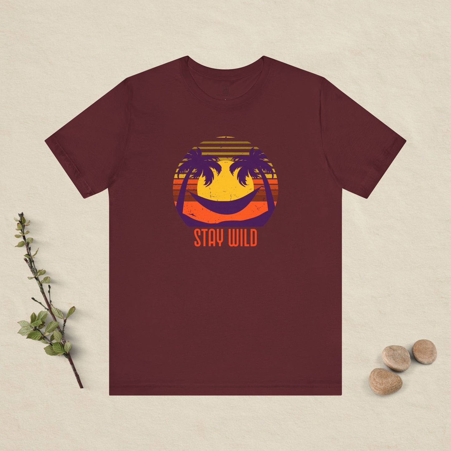Stay Wild – Retro Sunset Hammock Tee