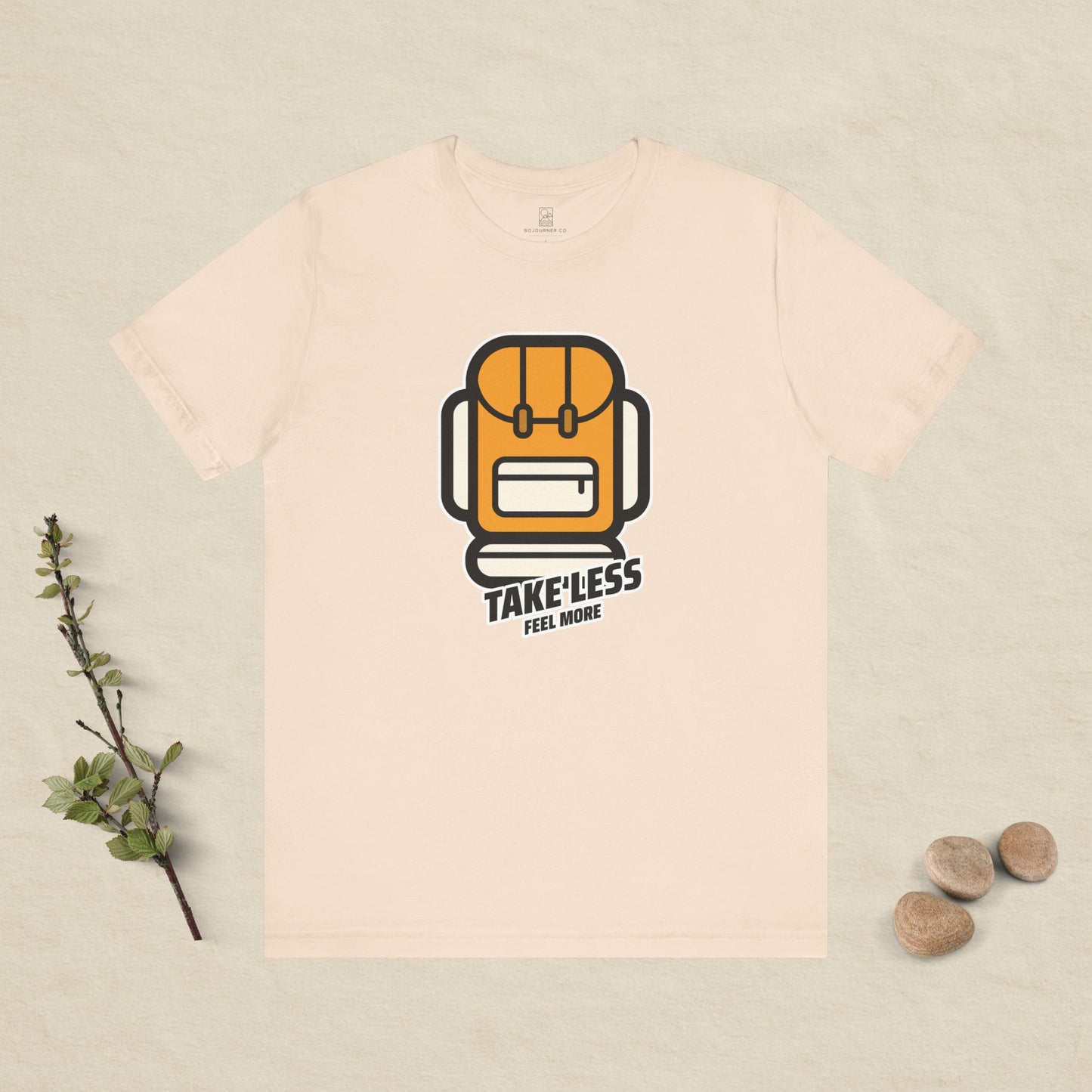 Take Less, Feel More – Backpack Adventure Tee