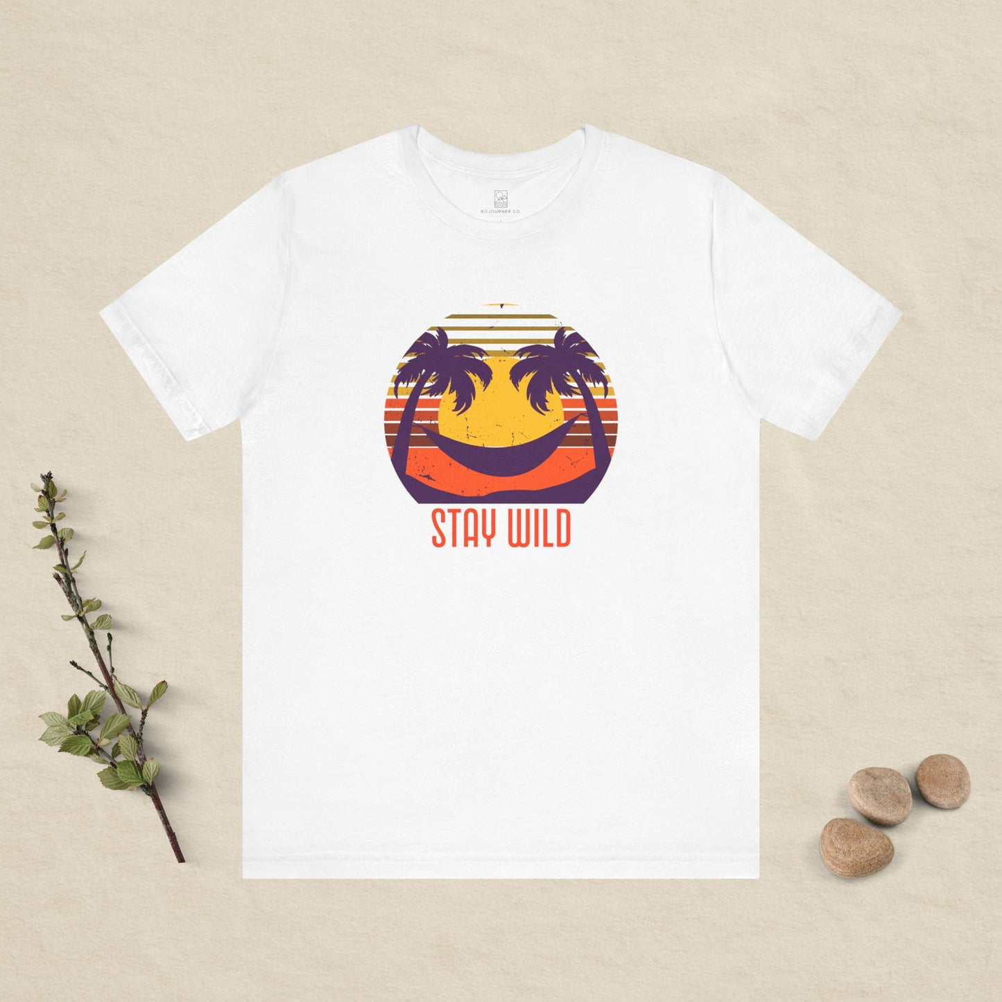 Stay Wild – Retro Sunset Hammock Tee
