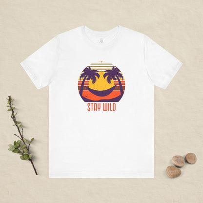 Stay Wild – Retro Sunset Hammock Tee