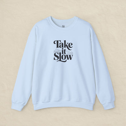 Take It Slow – Minimalist Cozy Sweatshirt