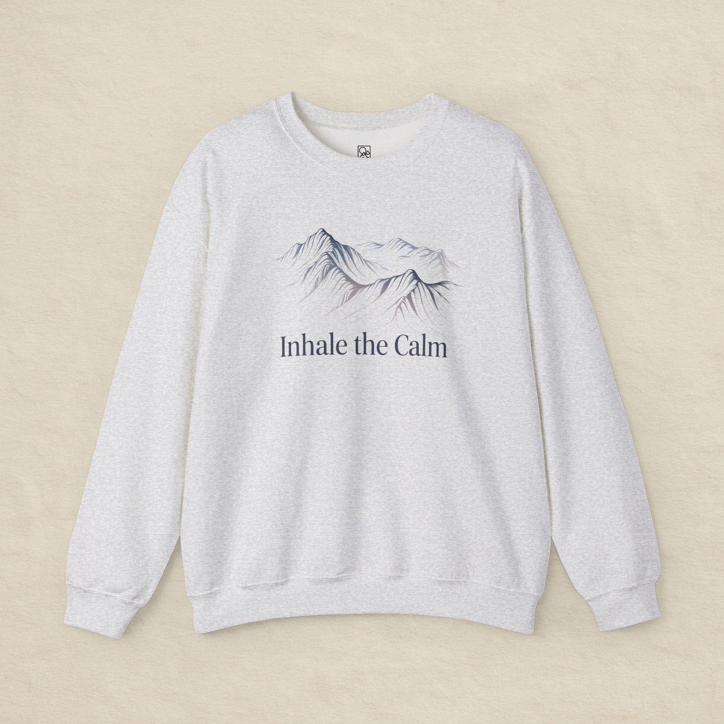Inhale the Calm – Mountain Sketch Comfort Sweatshirt