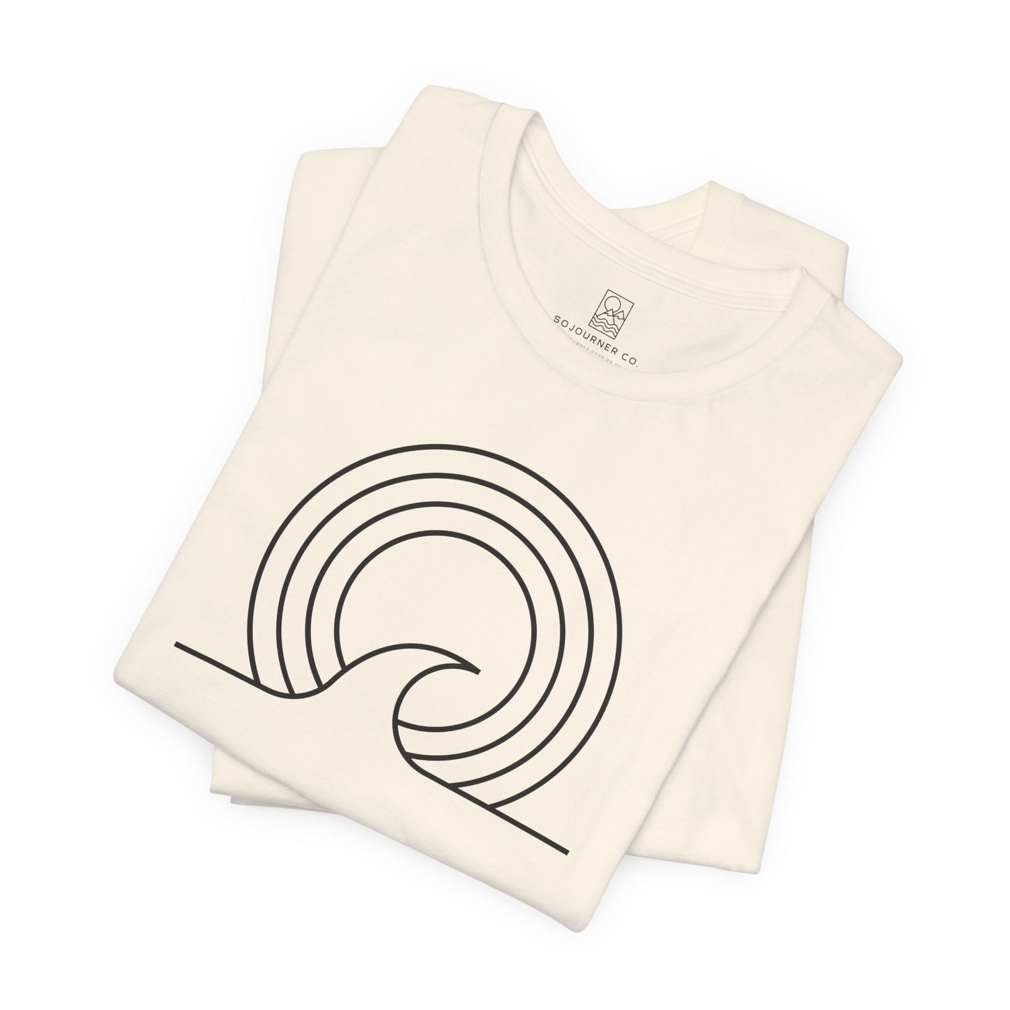 Wave Lines Tee – Minimalist Surf-Inspired Design