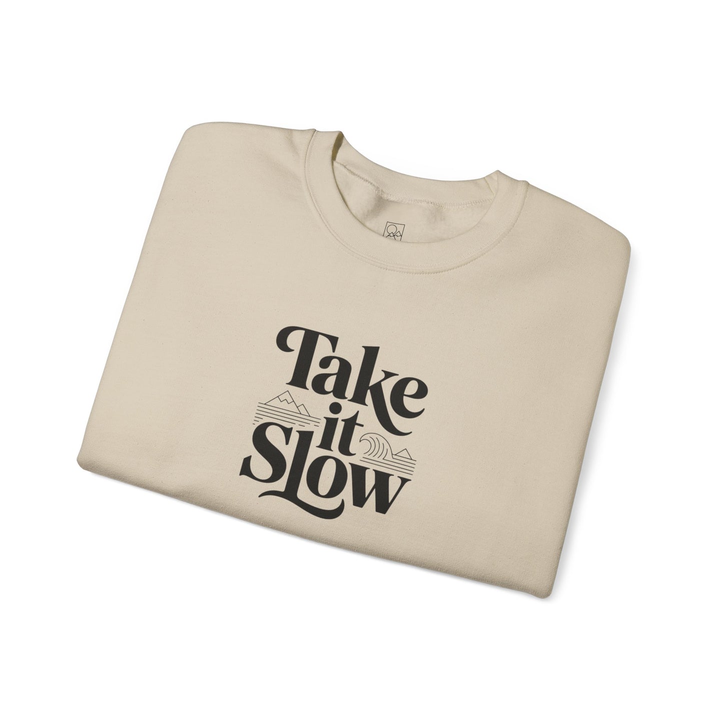 Take It Slow – Minimalist Cozy Sweatshirt