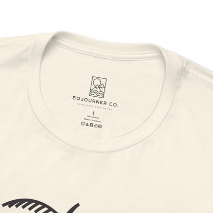 Palm & Hut Line Art T-Shirt