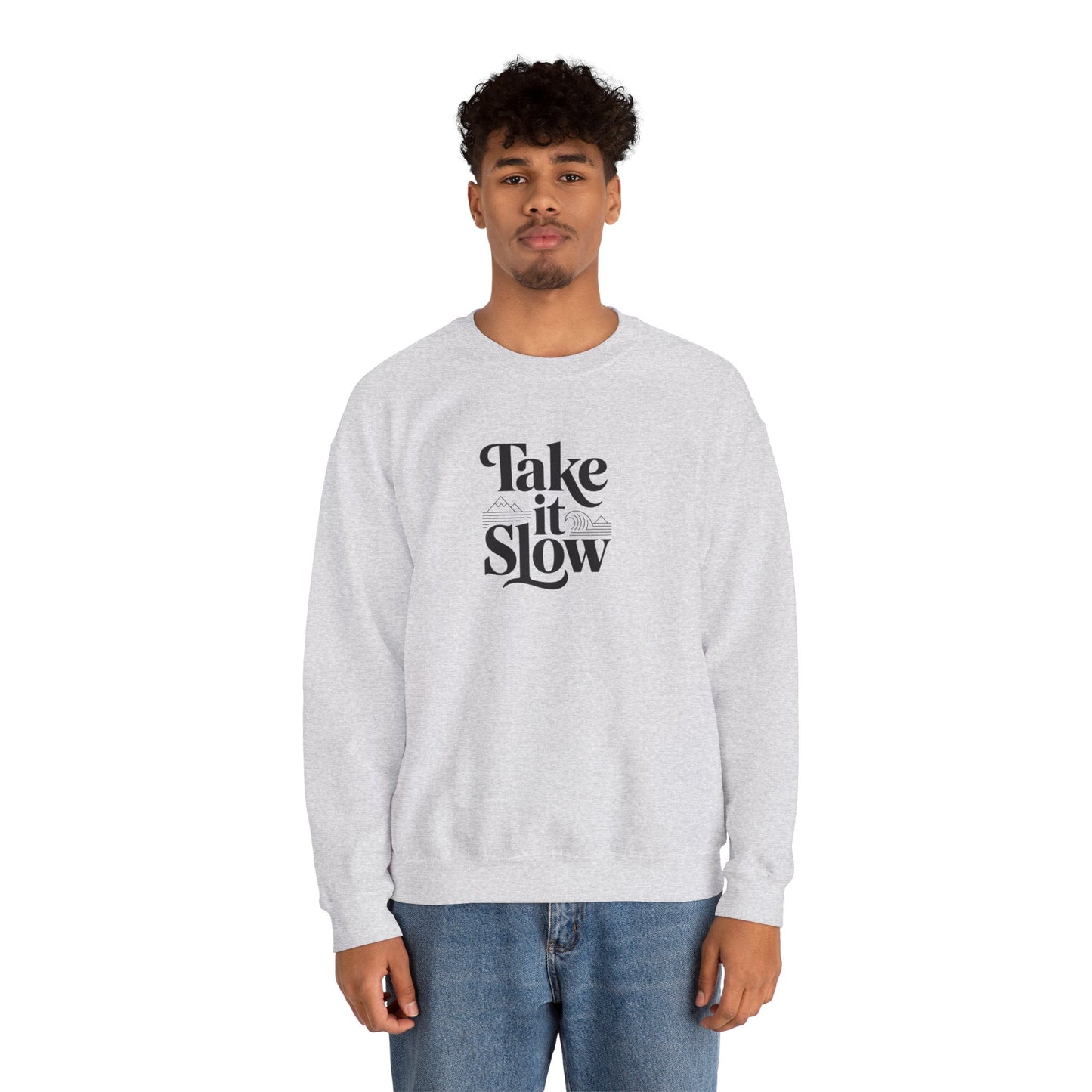 Take It Slow – Minimalist Cozy Sweatshirt