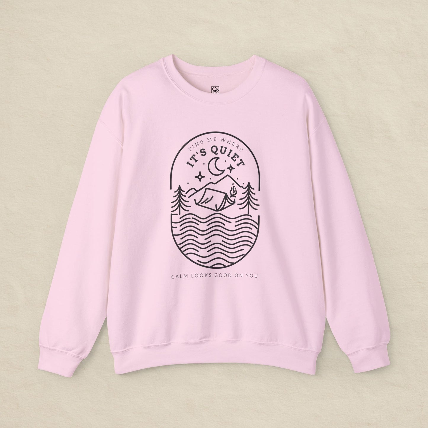 Find Me Where It’s Quiet – Minimal Outdoor Sweatshirt