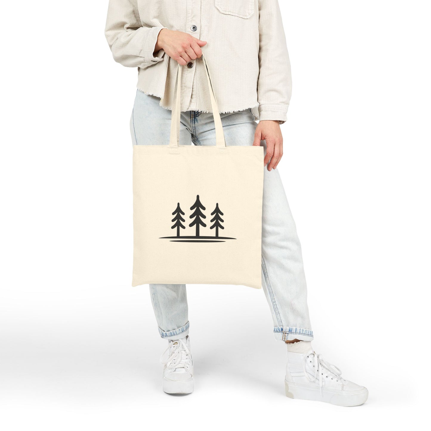 Pine Trio – Minimalist Tote Bag