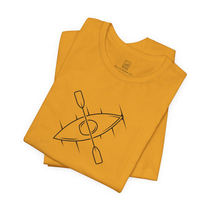 Kayak Journey Tee – Minimalist Paddle Line Art
