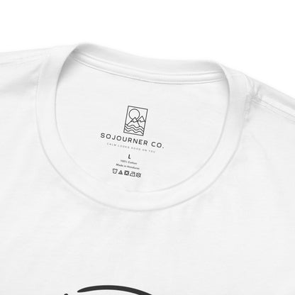 The Compass Tee – Minimalist Direction Line Art