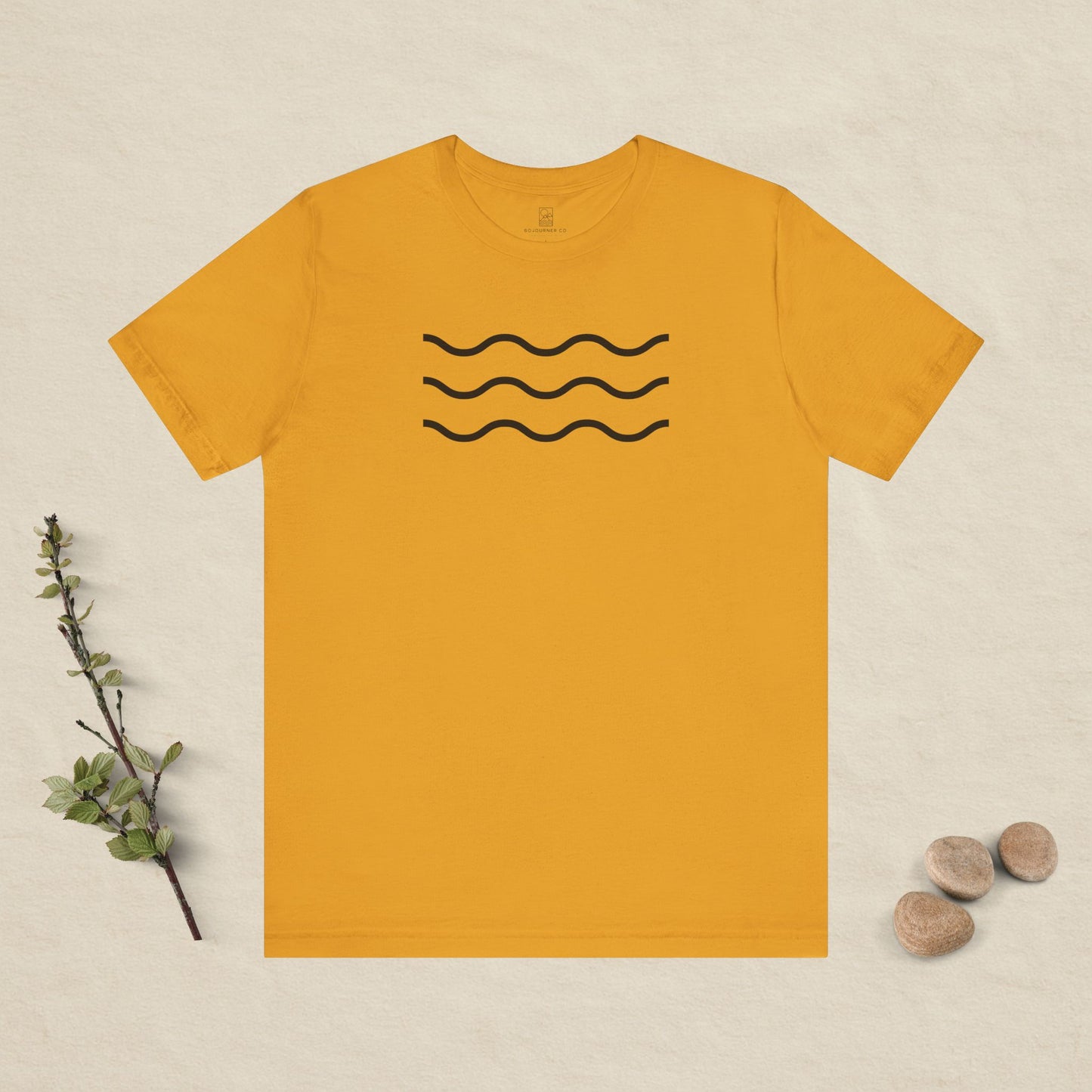 Minimalist Wavy Lines Tee – Unisex T-Shirt
