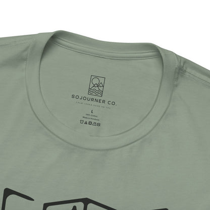 Adventure Map Tee – Minimalist Line Art for Explorers